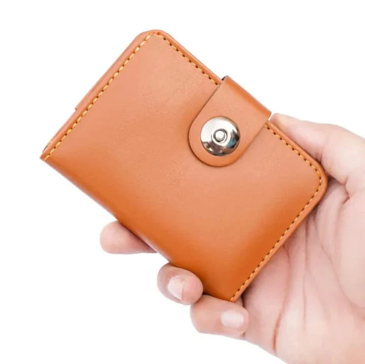 MAGNET BUTTON CLOSER MINI WALLET