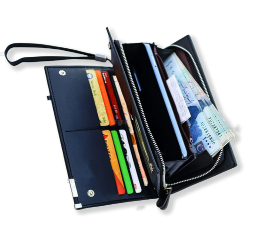 LONG ZIPPER WALLET & CARD HOLDER