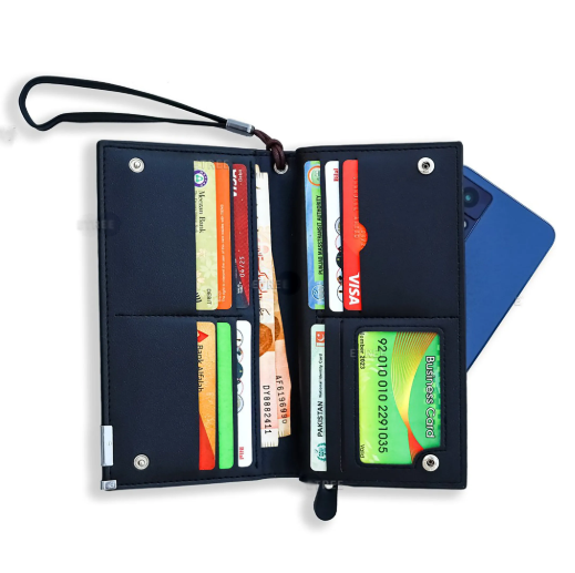 LONG ZIPPER WALLET & CARD HOLDER