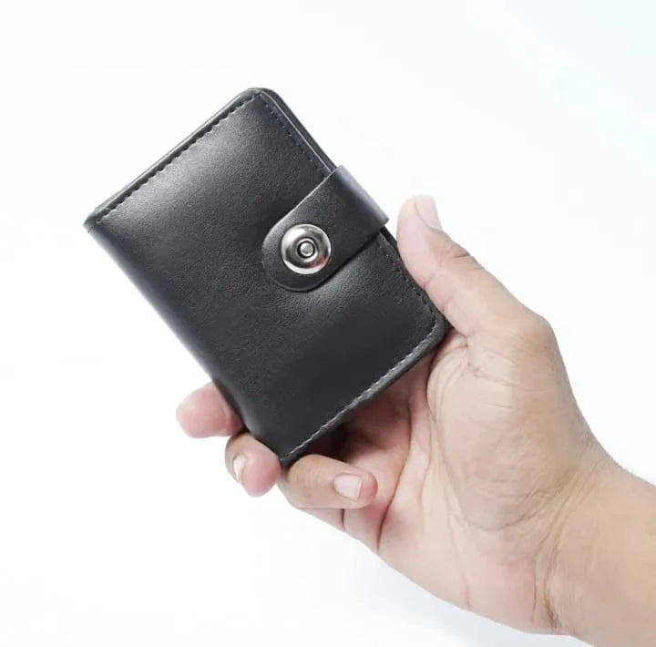 MAGNET BUTTON CLOSER MINI WALLET